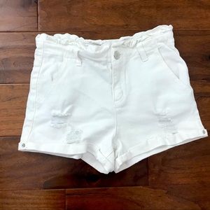 Justice White Denim Shorts